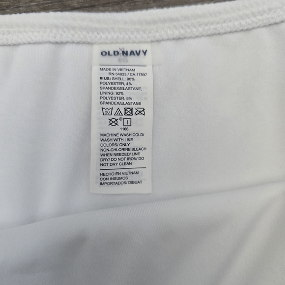 2 piece swim suit yellow and white size XL - Picture 4 of 4